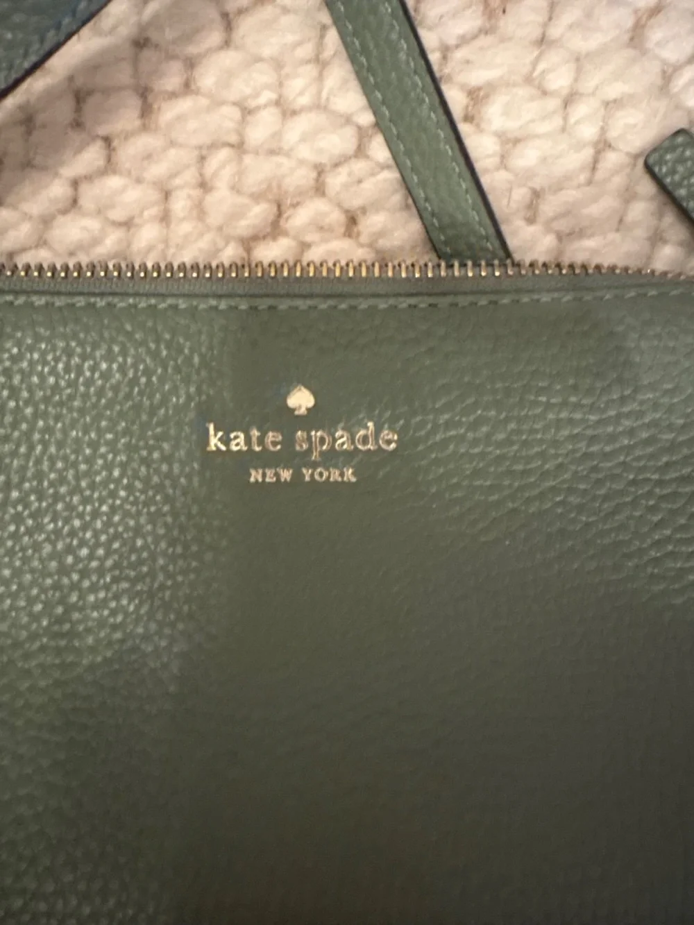 Kate Spade Hanna Southport Avenue Pebbled Leather Crossbody Green WKRU7110